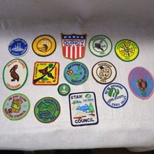 Lot of 15 Vintage 1980's Girl Scouts Patches - Excellent Condition