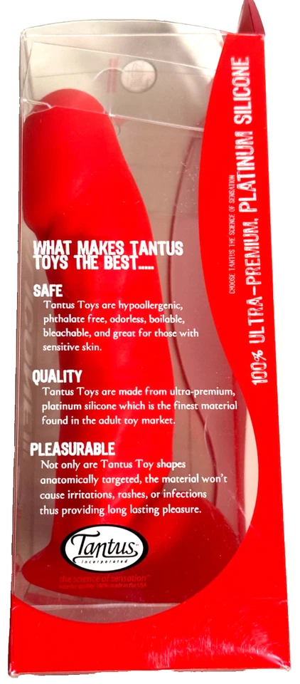 Tantus Daddy Rojo - Silicona Platino - Altamente Clasificado y RARO - NUEVO EN CAJA - ¡ÚLTIMO! Foto 3 de 4