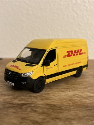 Mercedes Benz Sprinter DHL Delivery Truck Scale 1/48 Diecast Kinsmart Toy KT5426