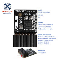 1PC NEW ASUS TPM-SPI V TPM Module 14 Pin 14-1 SPI TPM Trusted Platform