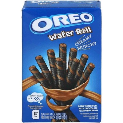   Oreo Wafer Roll Choco 54g - Knusprige Schoko-Überraschung   #SüßerSnack