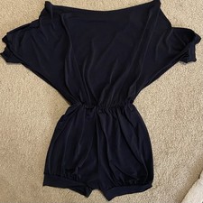 Tilt Dancewear Black One Piece Batwing Off Shoulder Black Small