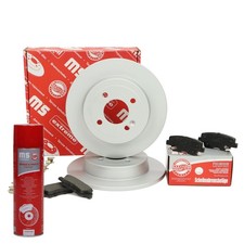 Bremsscheiben + Bremsbeläge hinten + Bremsenreiniger für HYUNDAI ACCENT IV; KIA