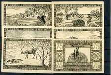 Shirtingen 6 notes emergency money with Drfa. Red KN ...........................2/29913