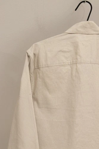 Reiss Kimchi Men's Beige Linen & Cotton Twin Pocket Jacket Size M image 8