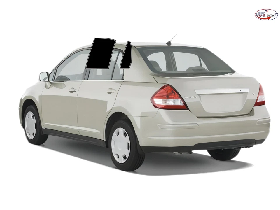 Kit de filme colorido para janela PreCut 2 camadas para 2007-2011 Nissan Versa Sedan - Imagem 3 de 4