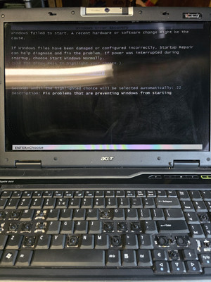 FOR PARTS 17'' Acer Aspire 9410 With Charger