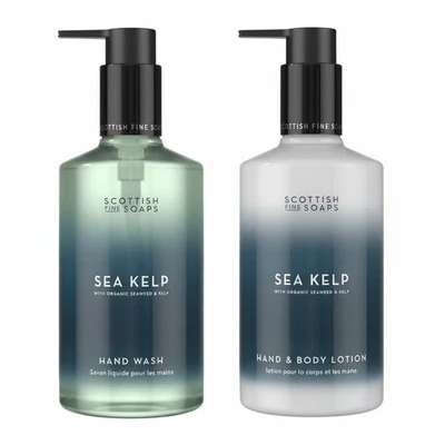 MONEY-MATE Scottish Fine Soaps Sea Kelp Hand Wash & Lotion Duo 300ml | Coastal Skincare Gif