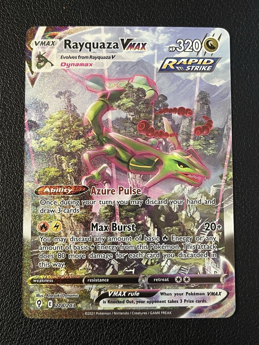 Rayquaza VMAX (Alternate Art Secret) #218/203 SWSH07: Evolving