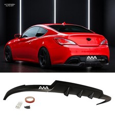 Fit 10-16 2dr Genesis Coupe Walker Style Pu Rear Bumper Lip Diffuser Body Kit