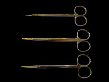 Lot of 3 V. Mueller Surgical Scissors Joseph Metzenbaum Lipsett ENT