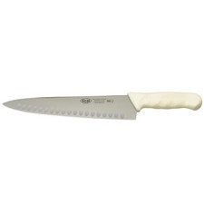 10" Commercial-Grade Chef's Knife with Hollow Handle, White