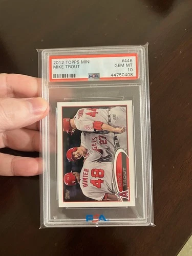 Mike Trout, 2012 Topps Mini, PSA 10 Gem Mint, Angels HOF'er, Second year