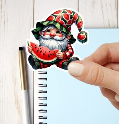Garden Gnome Sticker for Laptops Notebooks Journals Glossy 2'' Scrapbooking