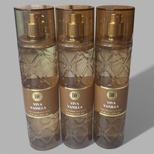 Bath  Body Works 3pc Lot Viva Vanilla Fine Fragrance Mist 8oz  New x3 