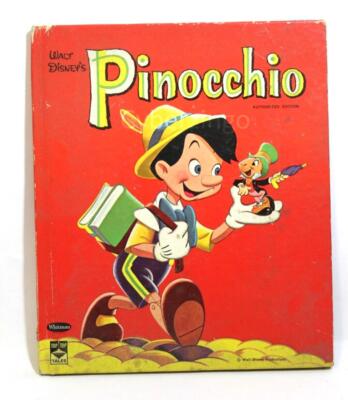 Walt Disneys Pinocchio Whitman Publishing Vintage 1961 PREOWNED