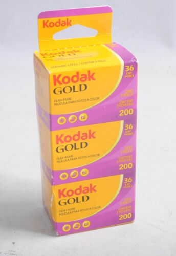 3 x Kodak Gold 200 36 Exposure 35mm Film Expired 2018