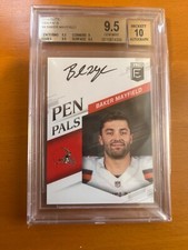 2018 NFL panini ELITE BAKER MAYFIELD RC AUTO BGS 9.5/10