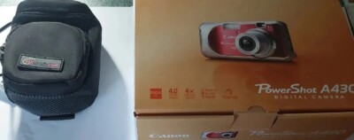 Neu Canon Power Shot A430 Digitalkamera mit Pixmania Cover Tasche und 512mb SD 