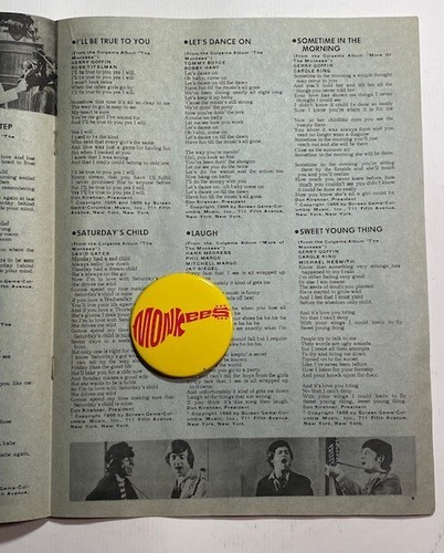 MONKEES Monkee Fan Club 24 EXCLUSIVE 24 MONKEES HIT SONGS Charlton No. 1 Spring - Picture 6 of 8