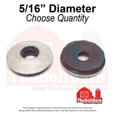 5/16" Steel Bonded Sealing Rubber Washers Galvanized (Pick Quantity)