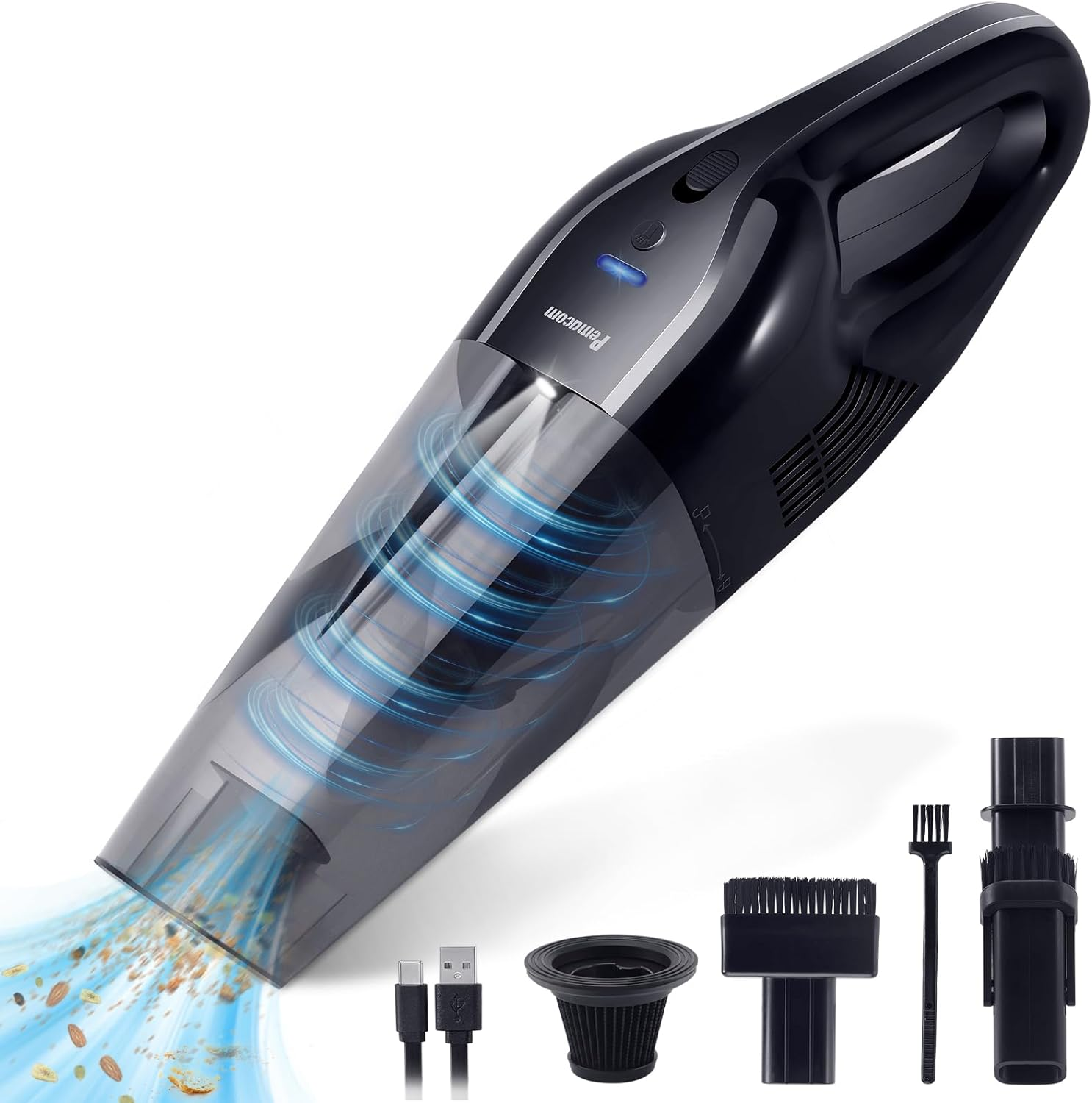 Cordless Handheld Vacuum with 10Kpa Strong Suction Wireless Lightweight Portable-image