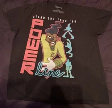 Disney Men's Stand Out Tour '94 Power Line T Shirt Sz L Large Black Ships Fast