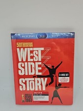 West Side Story (50th Anniversary) (Blu-ray, 1961/2011) 3-Disc Set SEALED