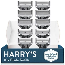 	Harry's Razor Blades for Men 10 Count Premium Razor Refills	