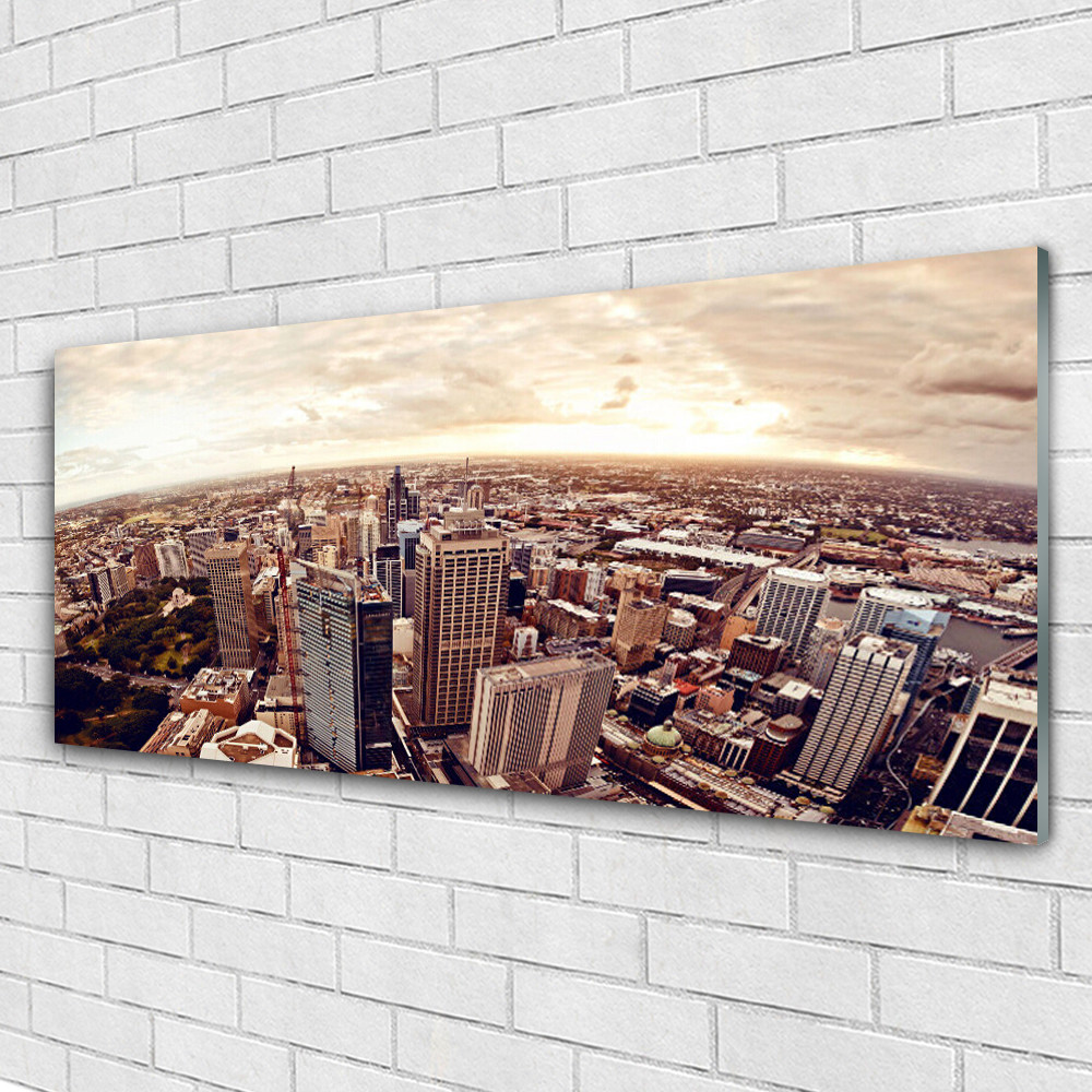Image sur Plexiglas 125x50 de paysage urbain avec finition brillante de qualité galerie