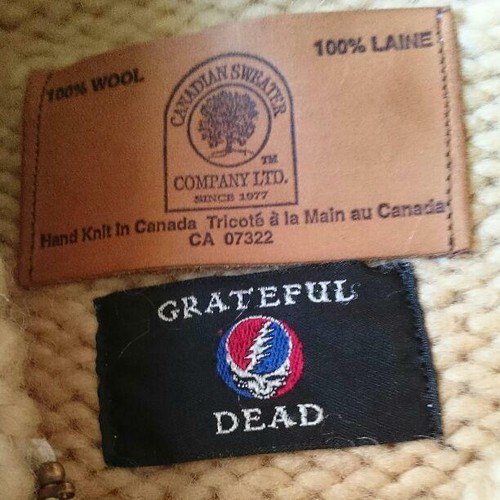 Canadian Sweater Dead Bear Limited Cowichan Sweater Grateful Dead Very Rare - Picture 4 of 4