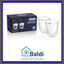 DE LONGHI THERMOCUP - SET DI 2 BICCHIERI TERMICI PER CAPPUCCINO DA 190 ml.