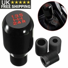 Manual Car Universal 5 Speed Gear Shift Knob Shifter Aluminum Black Lever Stick