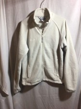 Columbia Women  s Medium White Fleece Jacket Activewear