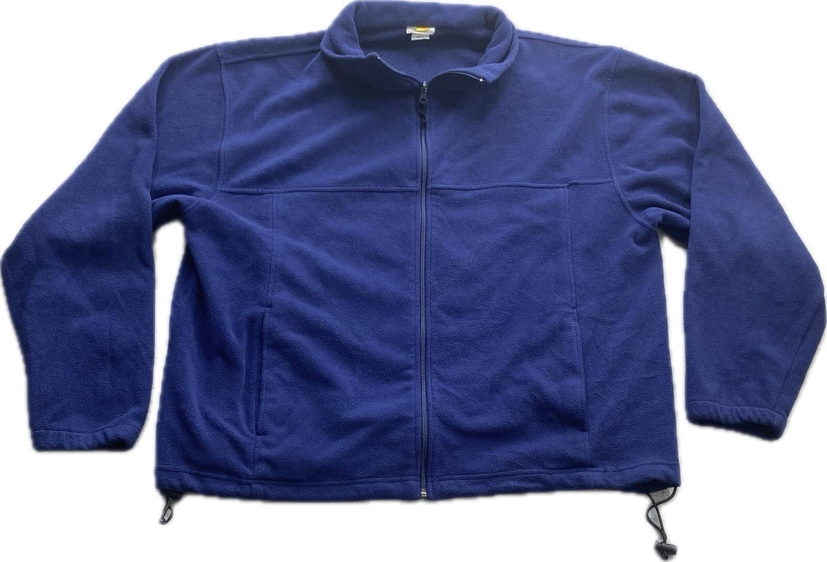 VTG Bass Pro Shops Fleece Jacket Men's Large Blue Pullover