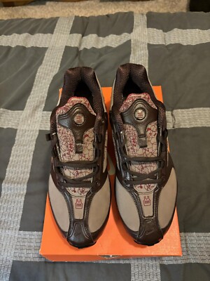 NIKE SHOX RNG LEATHER AN 25th ANNIVERSARY 2006 LGHT CLAY/BOULDER-BURNT RED NWDS