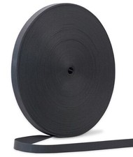 ZHFMILY 5/8 inch Black Nylon Webbing Strap with Buckles-50Yards 15mm-Flat Fab...