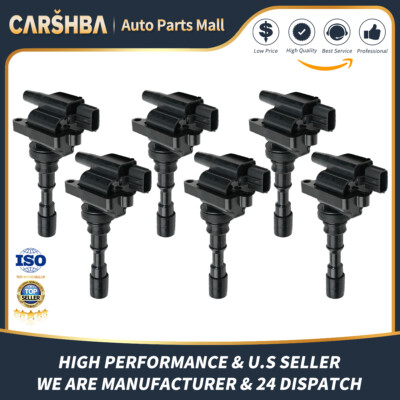 OEM Set of 6 Brand New Ignition Coils for Hyundai XG300 XG350 Kia Sedona UF432
