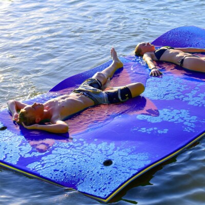 Schwimmmatte Wasserhängematte Wassermatte reißfest 270x180cm