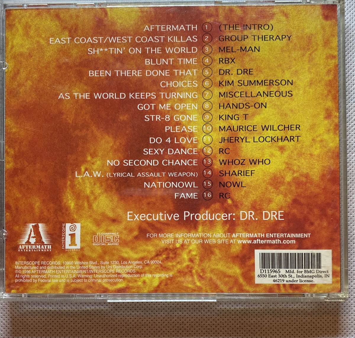 Dr. Dre Presents The Aftermath CD (1996) | eBay