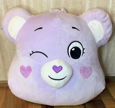 Iscream Care Bears 13  Color Me Plush Pillow Decor Partially Colored RARE READ
