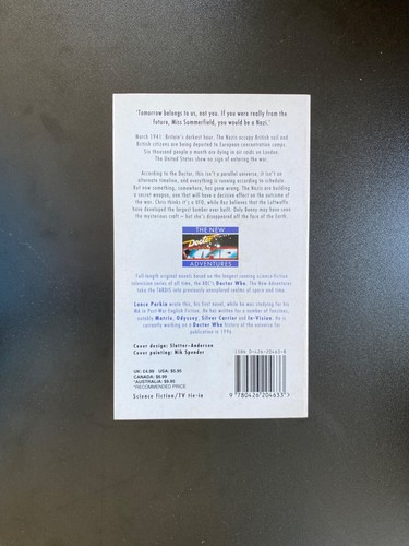 Just War (Doctor Who New Adventures) by Lance Parkin - looks BRAND NEW - Picture 2 of 6