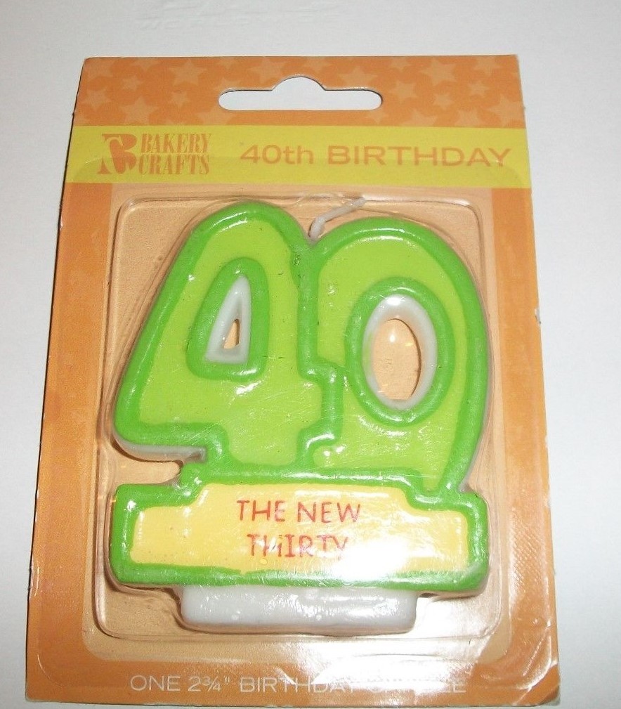 40 Birthday the new thirty Candle 40th Cake Decoration Topper