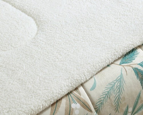 KING size Flannel Reverse to Sherpa 3-Piece Comforter Mainstays NEW Fall/Wnter - Picture 6 of 8