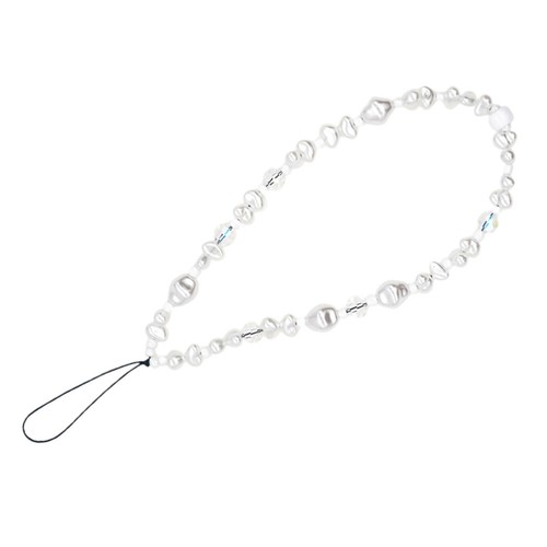 Imitation Pearl Mobile Phone Charm Crystal Universal Cell Lanyard - 第 1/12 張圖片