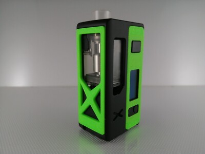 Stubby X Ray AIO Panels Full 3 Part Set 3D Printed in Fluorescent Green.