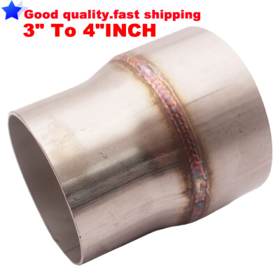 Universal Piping T304 SS Steel Exhaust Reducer 3'' To 4'' Mazda Dodge Acura BMW