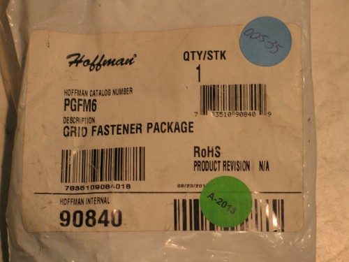 NUEVO EN CAJA PAQUETE DE SUJETADOR DE REJILLA HOFFMAN PGFM6 P6056 - Imagen 2 de 3