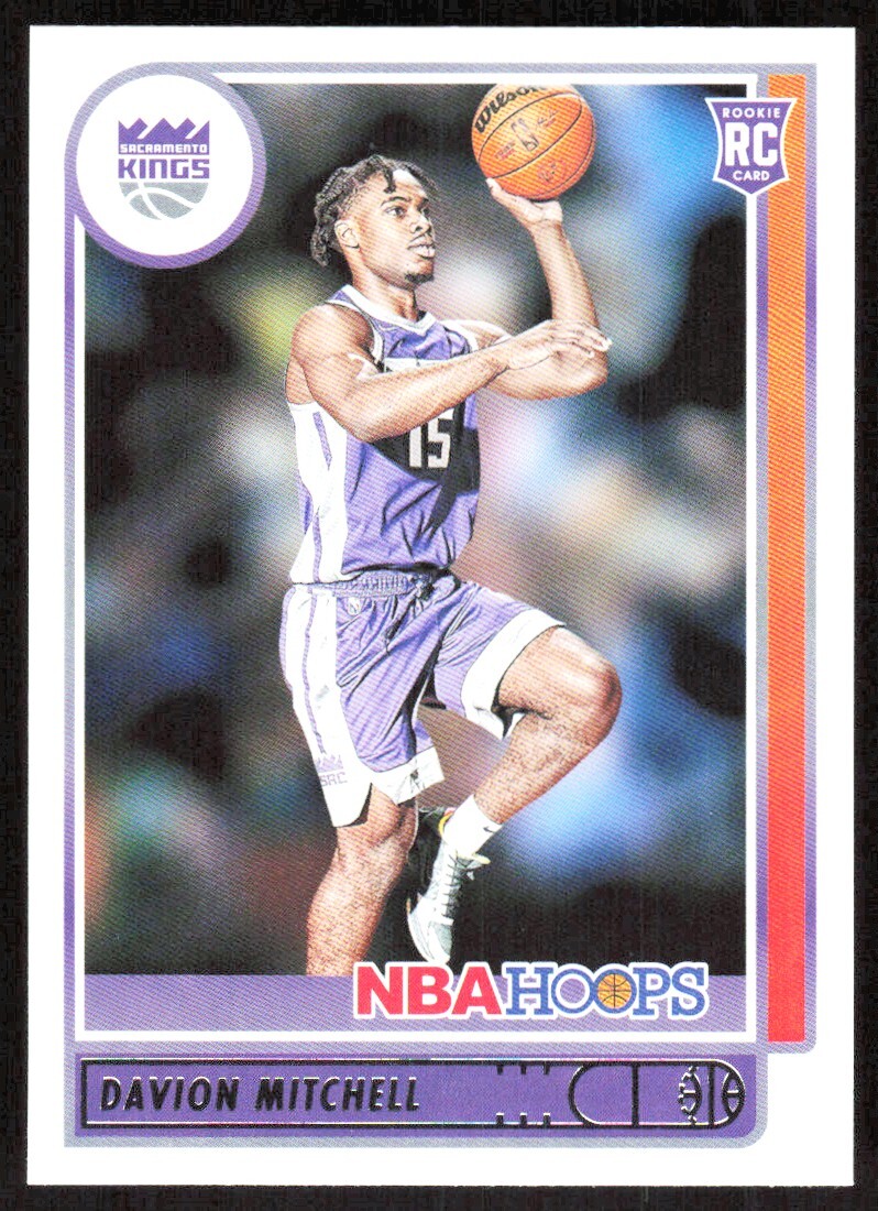 2021-22 7093C NBA Hoops Davion Mitchell Rookie Sacramento Kings #228