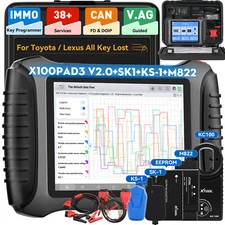 XTOOL X100 PAD3 KC100 KS-1 SK1 M822 IMMO Key Programmer Car Diagnostic Scanner